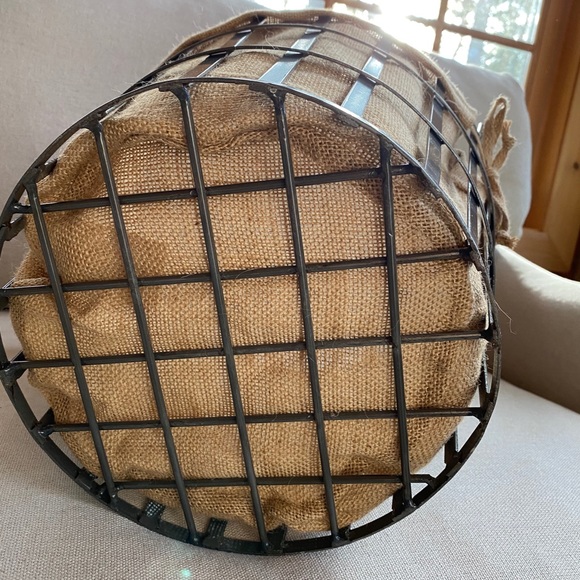 Pottery Barn Wire Bushel Basket - Picture 3 of 4